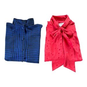 Two blouses,one price.Easy care, beautiful, timeless-both feel like a million on
